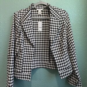 White House Black Market Houndstooth Blazer